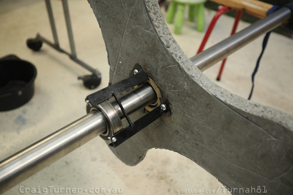 Bearing outrigger cage -Giant Reinforced Concrete Fidget Spinner - Craig Turner - Turnah81