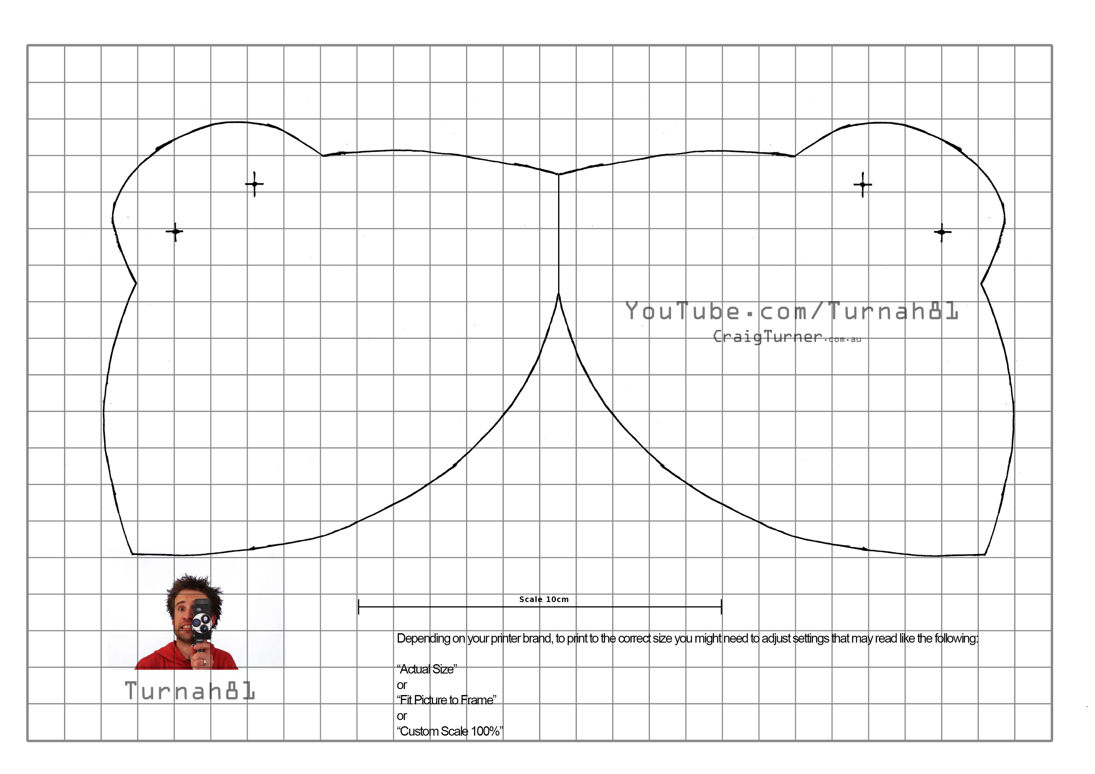 N95 Mask Template Printable